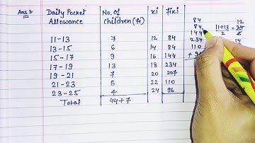 Class-10th Maths Ex-14.1Q3 Statistics || Direct Method || #cbse #maths