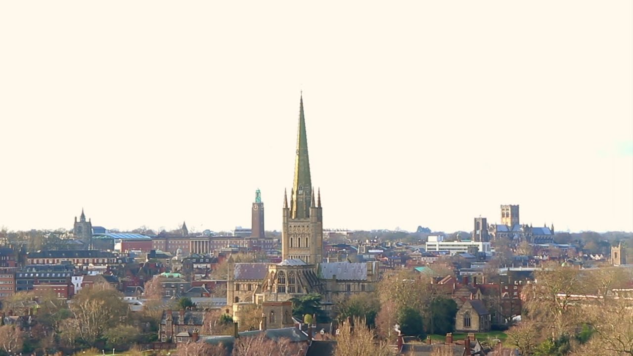 A VIEW OF NORWICH CATHEDRAL FROM MOUSEHOLD HEATH