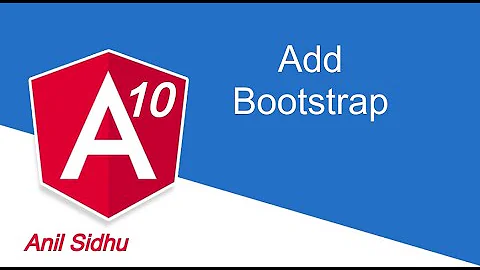 Angular 10 tutorial #18 Add Bootstrap