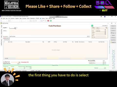 📊💰 SQL Accounting Tutorial: How to Issue a 《Cash Purchase》