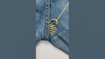 Learn to Fix Hole in Clothes Part 2592 #shorts