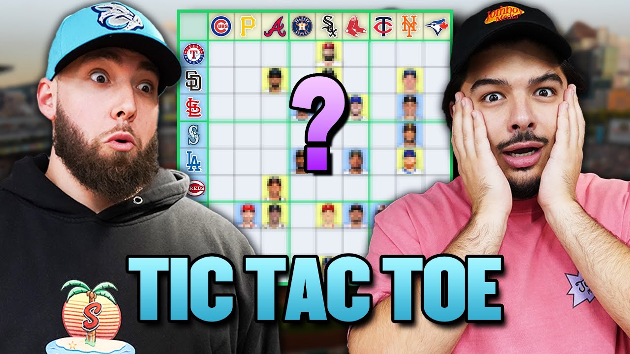 Giant MLB Tic Tac Toe is WAY harder than you think...