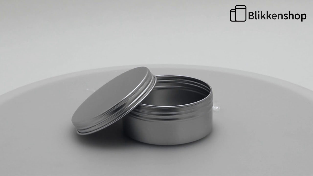 Aluminium blik (150 ml) - Ø83x37 mm