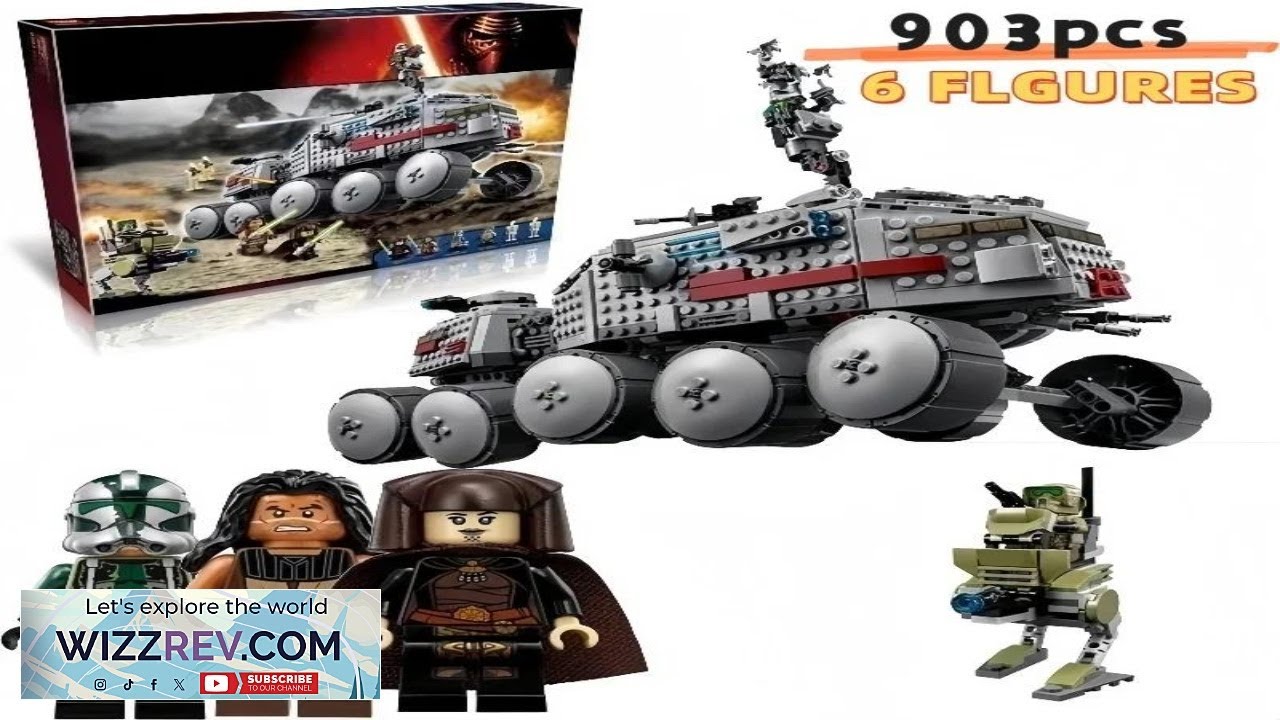903 шт. Строительные блоки Star Wars Clone Turbo Tank 75151