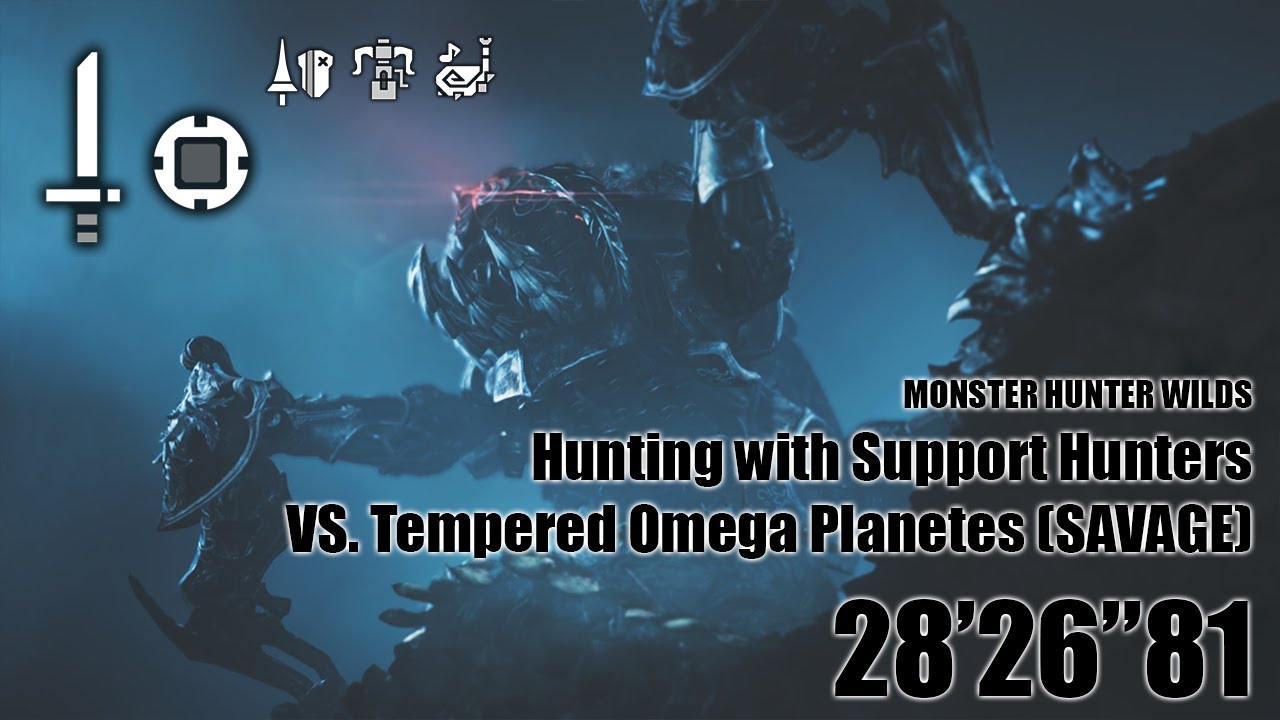 MHWilds SNS Hunting with Support Hunters Tempered Omega Planetes (Savage) 28'26"81