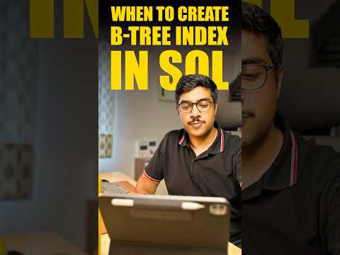 Stop Wasting Indexes: The #1 Rule for B-Tree in SQL  #coding
