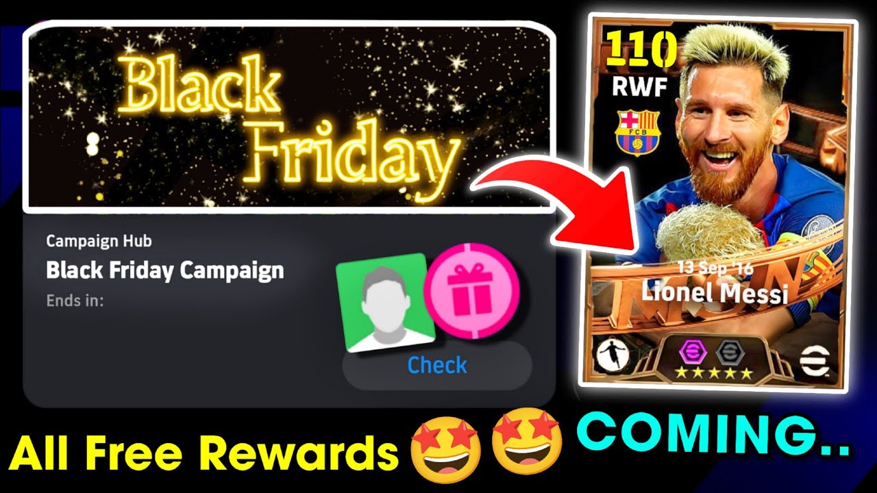 eFootball™ 2026: награды за новую кампанию «Чёрная пятница»! Бесплатные монеты, задания и наборы ...