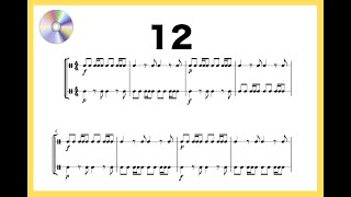 Practice Reading Rhythms with Musical Play-a-long Tracks 5-12