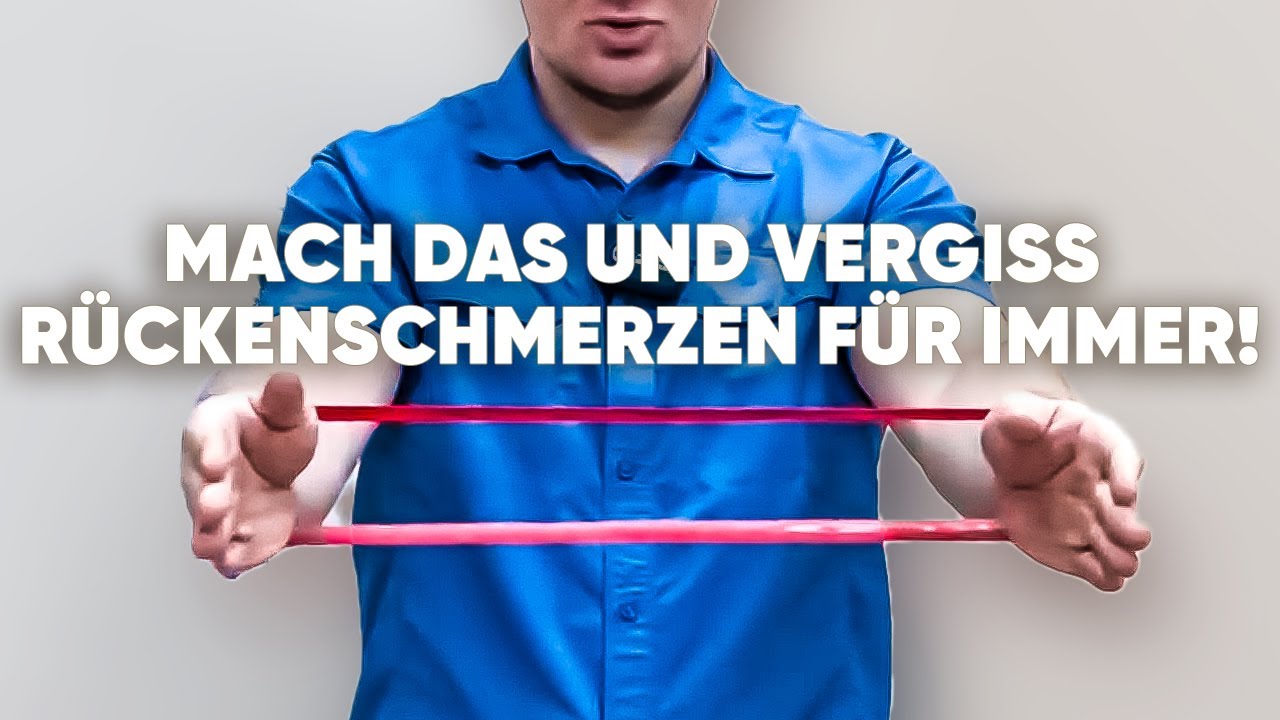 Dein Rücken wird nie wieder schmerzen, wenn du diese Übung einmal machst. Verschwende keine Zeit!