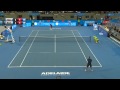 Mikhail Youzhny's winning drop shot - World Tennis Challenge 2015