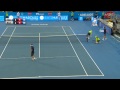 Mikhail Youzhny's winning drop shot - World Tennis Challenge 2015