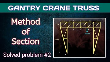 Truss analysis by Method of Section | Solved Problem #2 | Engineering Mechanics
