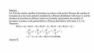 Exam P exercise for August 7, 2017