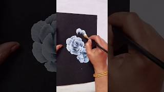 Easy Rose🌹🌹🌹 Flowers Painting || #viral #art #floraart #painting #floralseries #shortvideo