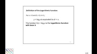 4.2 Define the Logarithmic Function