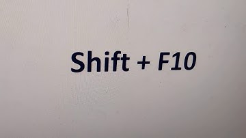 How to Right Click using Keyboard without Mouse in Windows 10