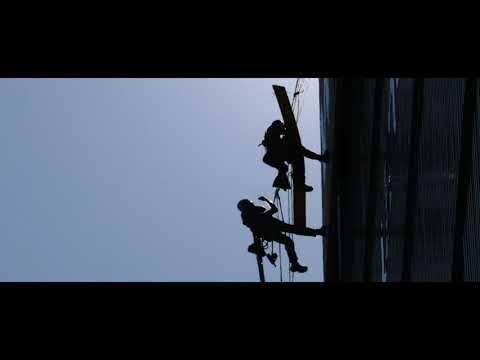 Montage Werbebeschriftung - STEAG Kraftwerk Völklingen-Fenne