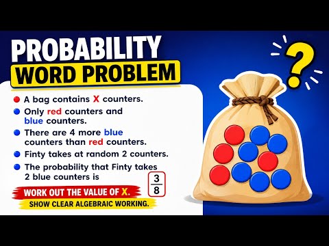 GCSE Probability: Can You Find X ? 😱 | 3/8 Probability Challenge