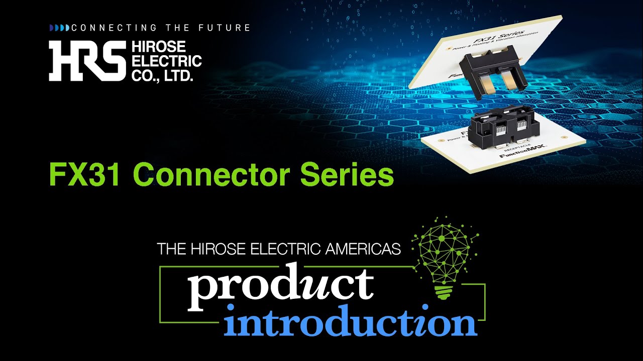 FX31 Series | Floating High-Current Connector for Internal Power Applications