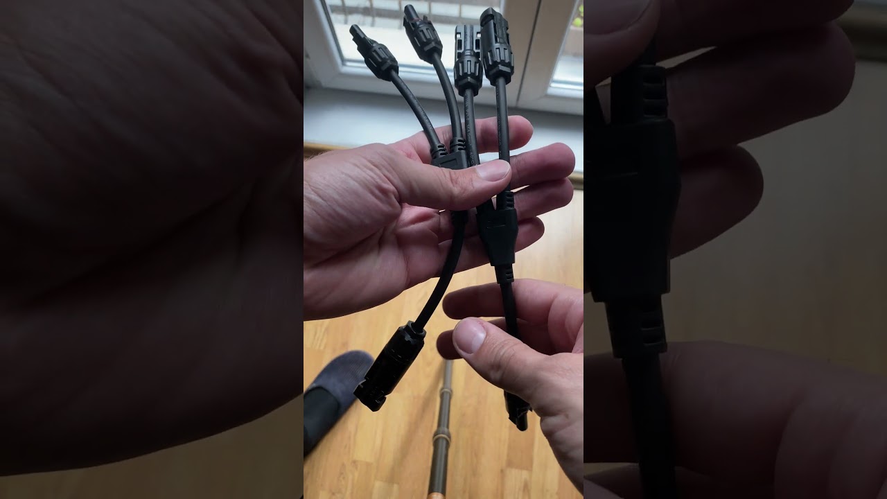 Solar Cable Connectors Y Branch Plug Parallel Connection