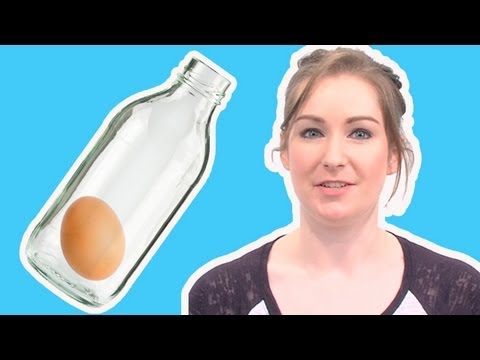 How to get an egg inside a bottle  Live Experiments Ep 28  Head Squeeze