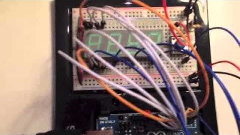 Arduino 7-segment countdown project