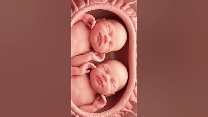 Twin Love: A Heartwarming Glimpse Inside the Womb ❤️👶👶#ytshorts  #miracleinmotion #baby
