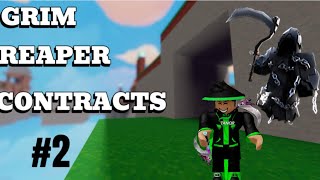 Grinding The Grim Reaper Contracts *NEW KILL EFFECT* In Roblox Bedwars