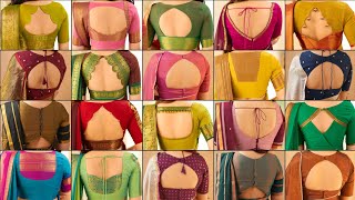 Latest Silk Saree Blouse Back Neck Designs Silk Saree Blouse Back Neck Designs For Festive Wear