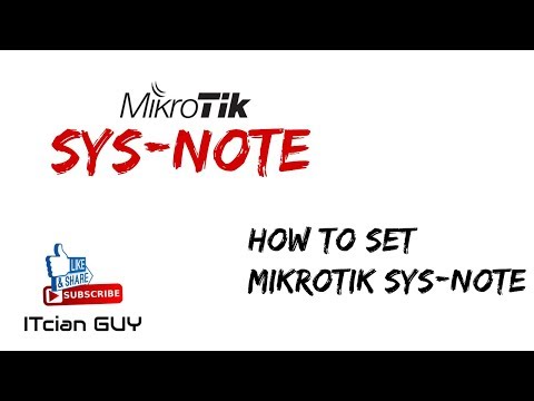 How to Set Mikrotik Sys-Note (Login Banner)