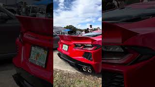 Slammed C8 Corvette #ilds #tuner #carshow #behindthescenes