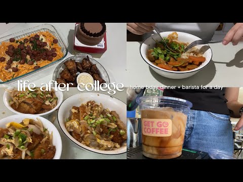 life after college: bday dinner with friends + barista for a day | Philippines | Nicole Marasigan