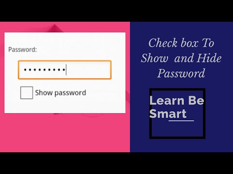 Show Password To Click The Check Box| Html ,CSS,JS
