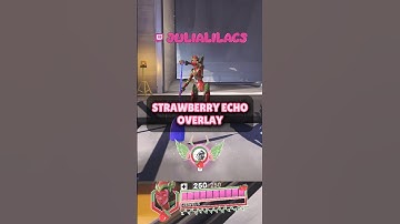 ETSY IN BIO 🍓 Cute Strawberry Echo Overwatch Overlay! #Overwatchoverlay #twitchoverlay #twitch