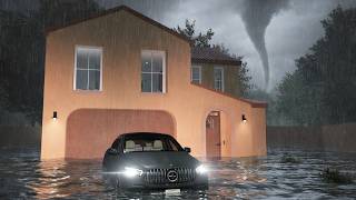 *HUGE* Mojave Valley City Wide Tornado FLOOD Storm Escape Roblox Roleplay
