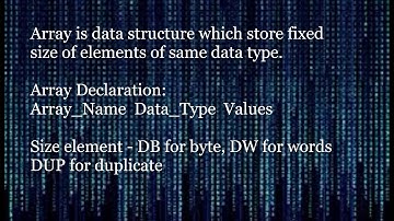Stack and Array in Emu8086