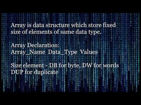 Stack and Array in Emu8086