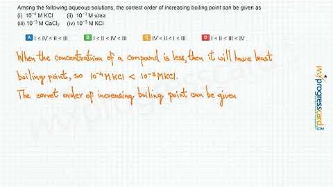Among the following aqueous solutions, the correct order of increasing boiling point can be given as