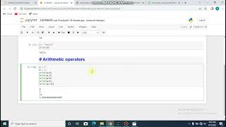 Section 3   Arithmetic operators in python