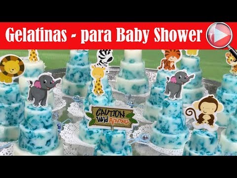 gelatinas-individuales-para-un-baby-shower-de-niño---recetas-en-casayfamiliatv