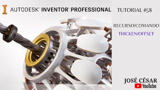 COMANDO THICKEN/OFFSET - AUTODESK INVENTOR - TUTORIAL 58