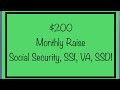 Mad! $200 Monthly Raise for Social Security, SSI & VA Benefits in 2021 - SSA, SSDI, SSI, VA