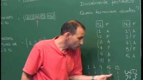 Aritmética - Aula 9 - Divisores e MDC - Algoritmo de Euclides