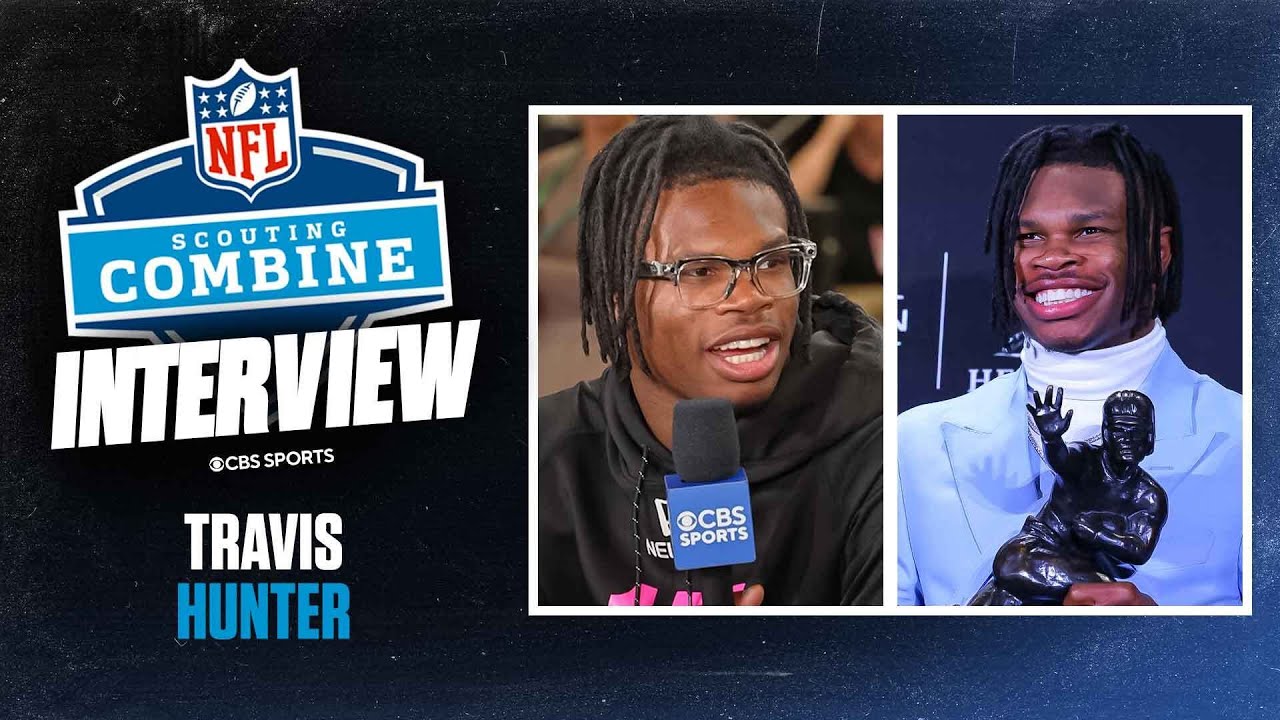 Travis Hunter WON'T do on-field drills at combine, says he's talking to teams at BOTH CB & WR 👀