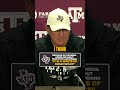 Mike Elko is focused on his 7-0 Aggies 🏈 #CFB #TAMU