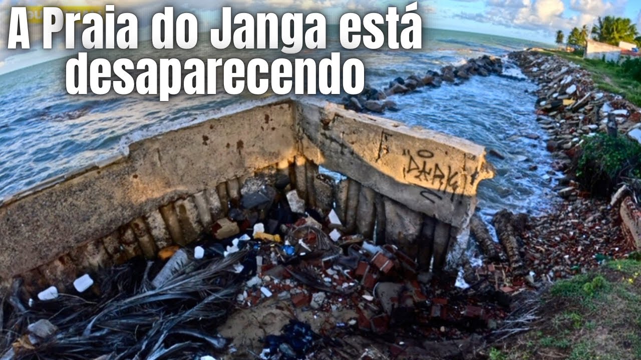 Mar engole a Praia do Janga: destruição avança dia após dia PAULISTA PE