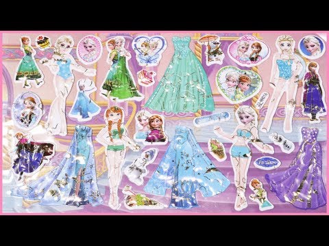 Video Đồ chơi dán hình Stickers công chúa Elsa và công chúa... - youtube