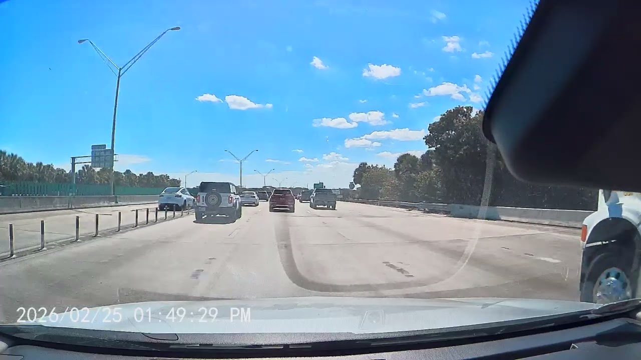 Dashcam Captures the Most UNHINGED Highway Moment of the Year