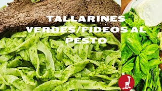 ¡TALLARINES VERDES! Ó Fideos al Pesto (Salsa de Albahaca) Con BISTEC de Res