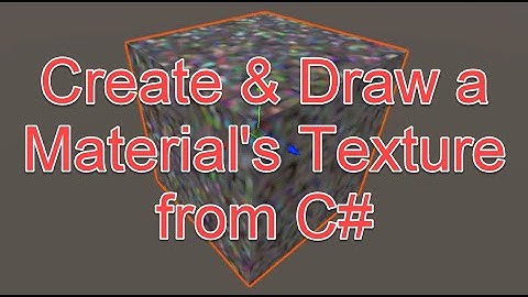 Unity - Draw the Texture for a Material at Runtime